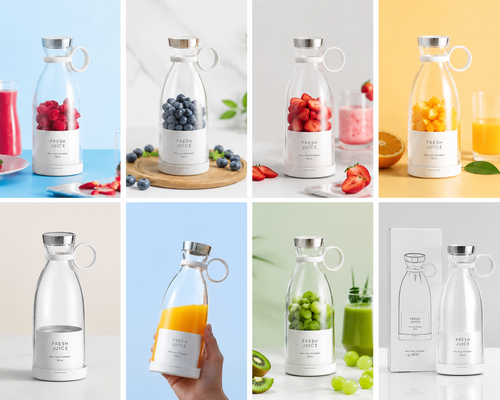 MK Mini Portable Blender — USB Rechargeable Smoothie Maker